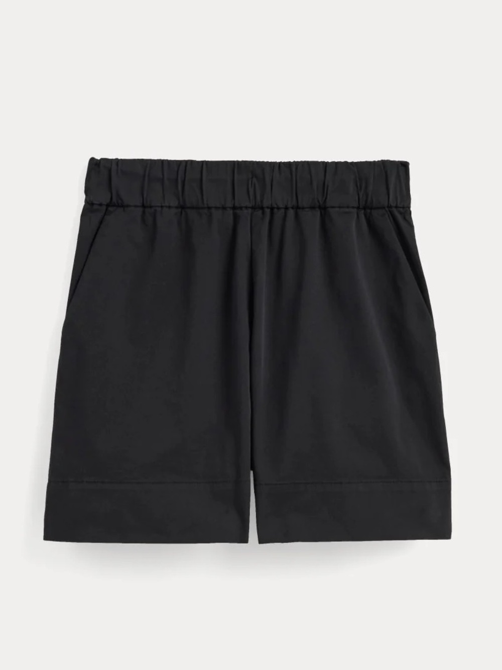 Everlane Black Cotton Twill Simple Modern Summer Relaxed Classic Easy Shorts 10